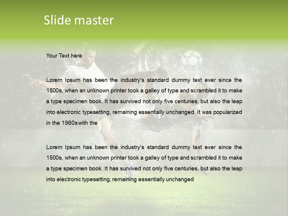 White Blue Competition PowerPoint Template