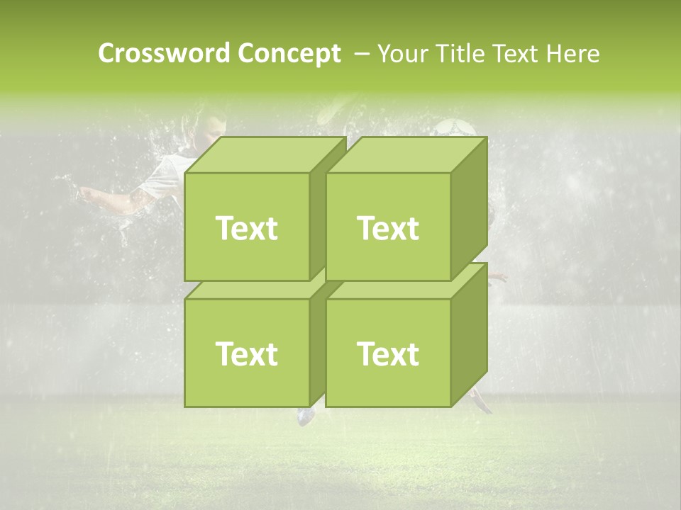 White Blue Competition PowerPoint Template