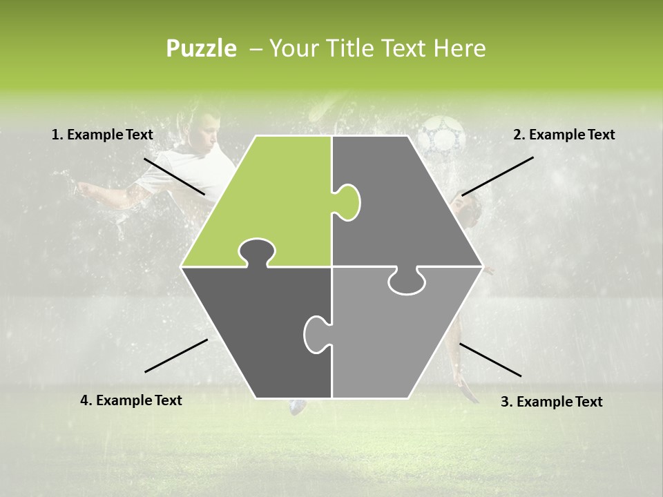 White Blue Competition PowerPoint Template