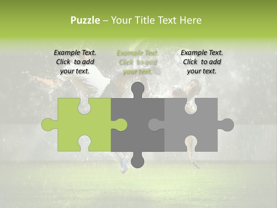 White Blue Competition PowerPoint Template