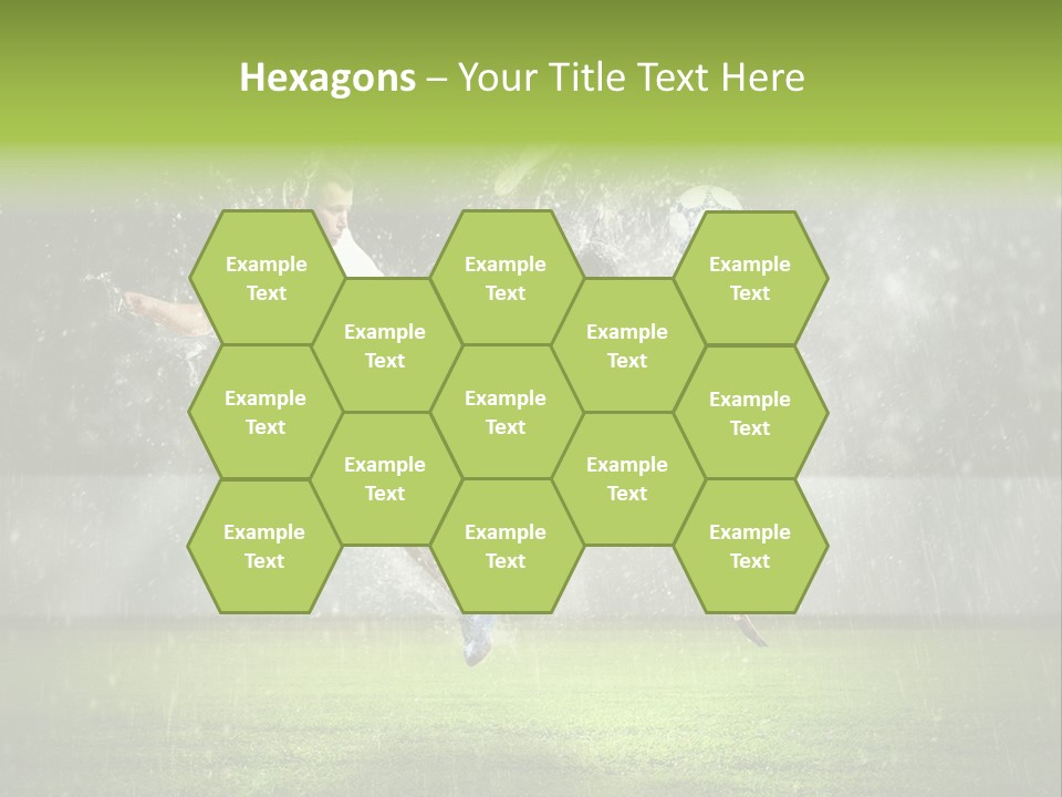 White Blue Competition PowerPoint Template