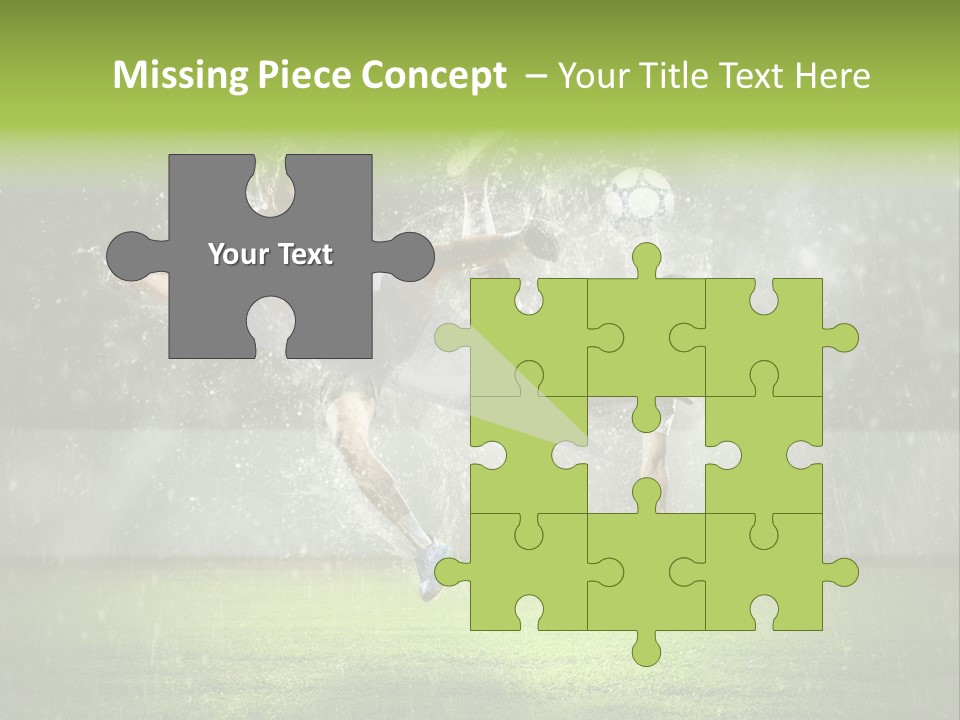 White Blue Competition PowerPoint Template