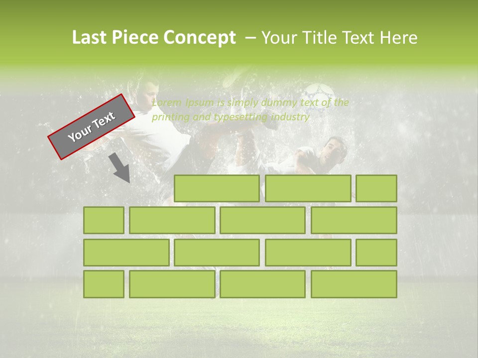 White Blue Competition PowerPoint Template