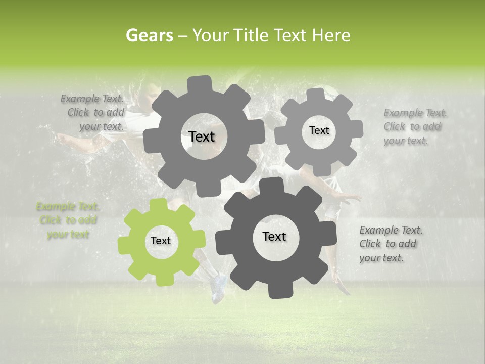 White Blue Competition PowerPoint Template