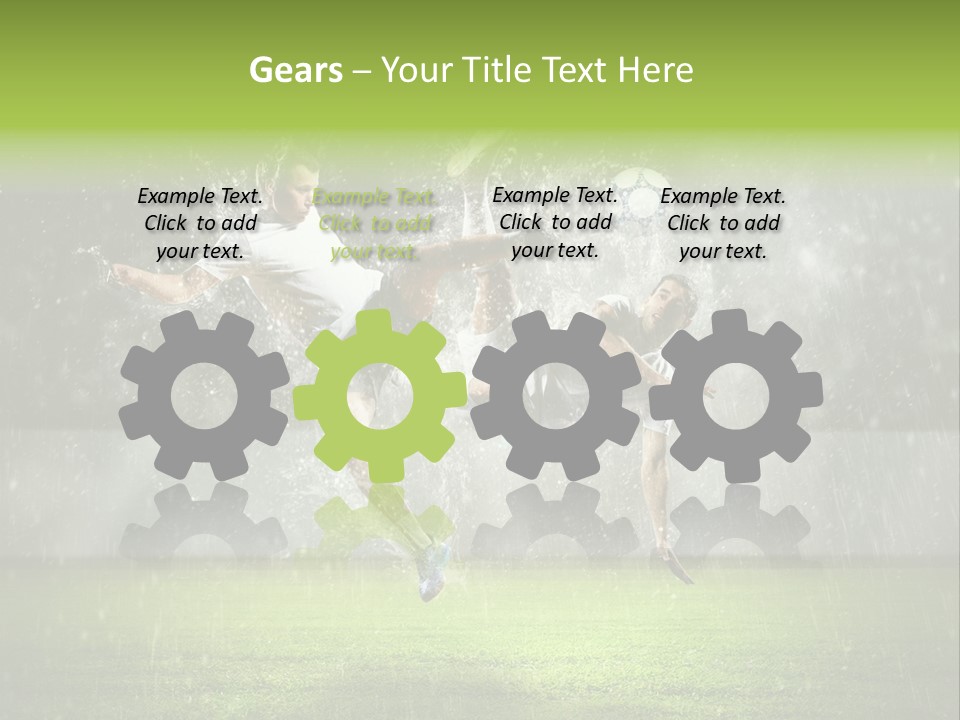 White Blue Competition PowerPoint Template
