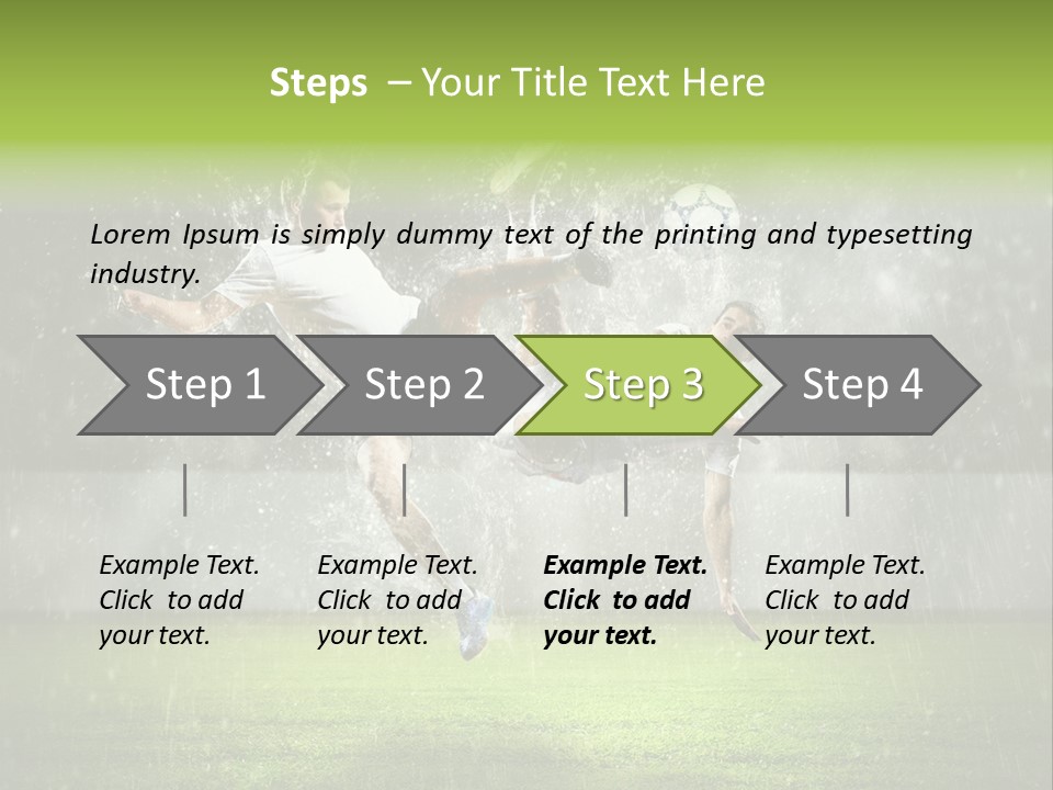 White Blue Competition PowerPoint Template