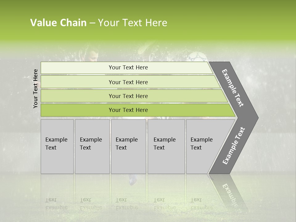 White Blue Competition PowerPoint Template