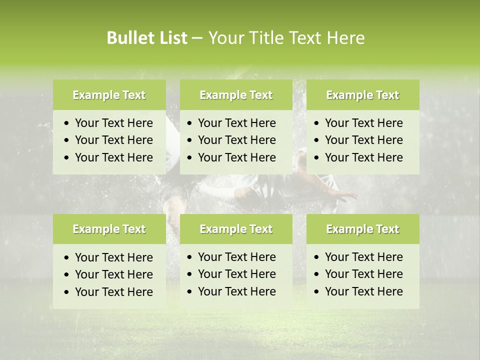 White Blue Competition PowerPoint Template