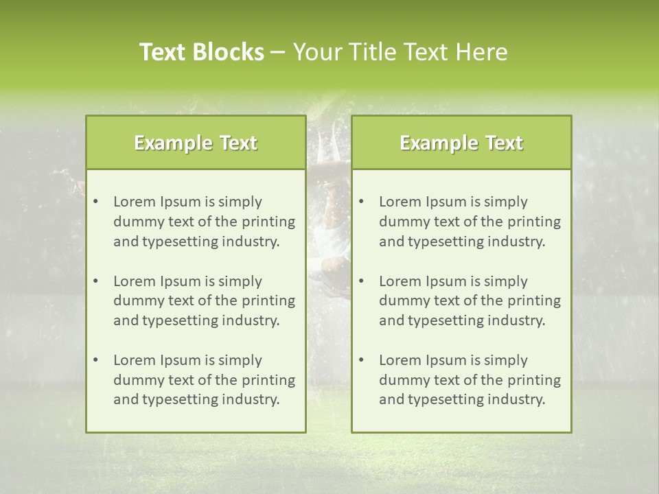 White Blue Competition PowerPoint Template