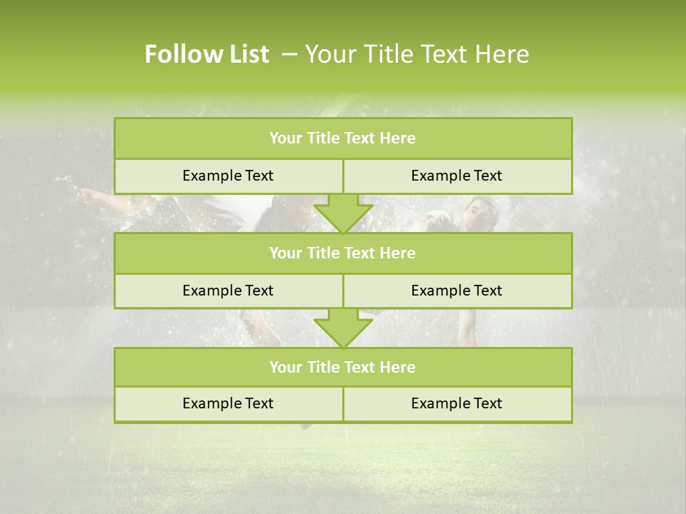 White Blue Competition PowerPoint Template