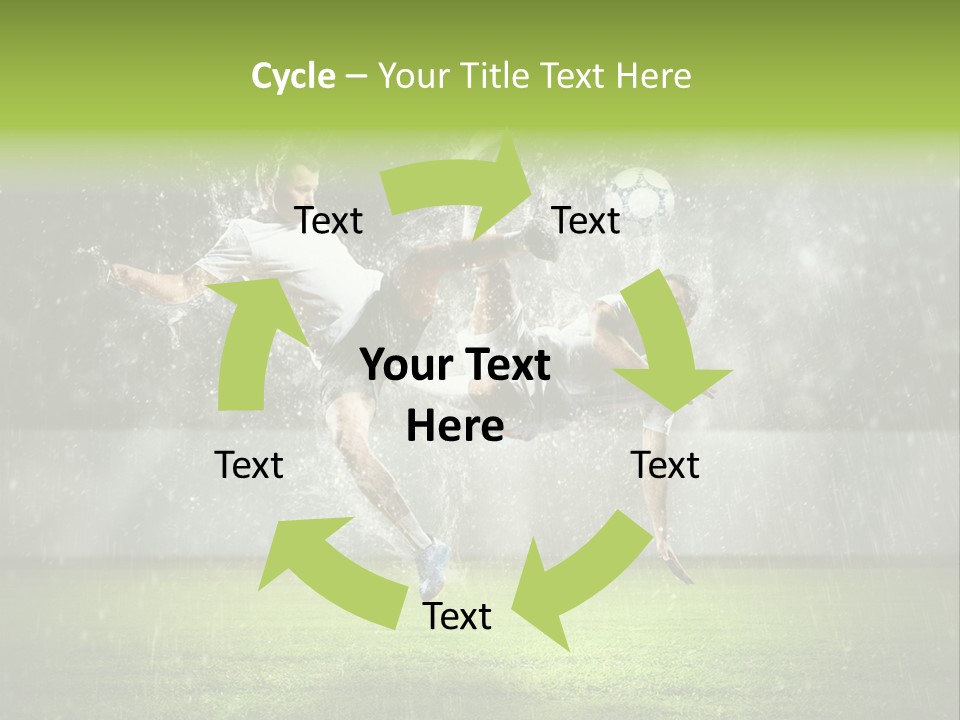 White Blue Competition PowerPoint Template