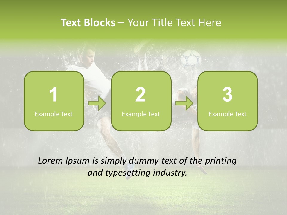 White Blue Competition PowerPoint Template