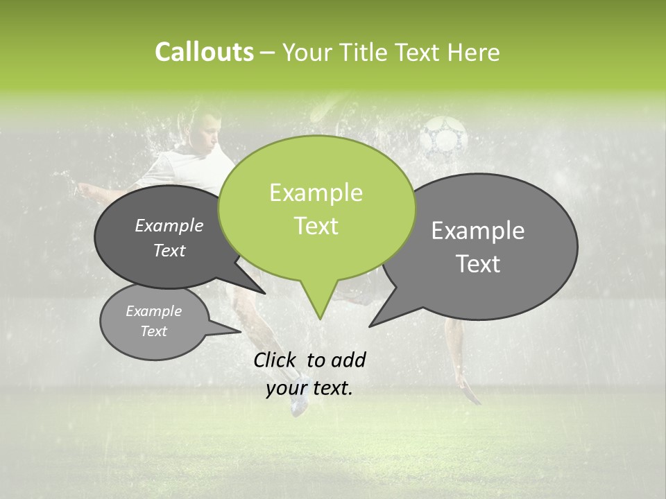 White Blue Competition PowerPoint Template