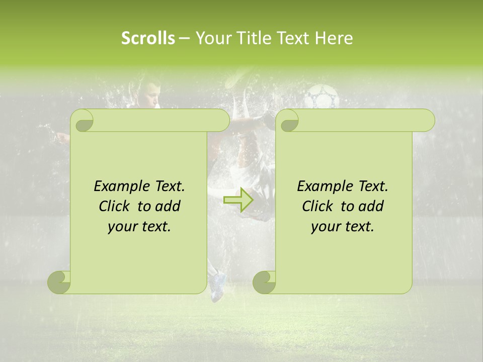 White Blue Competition PowerPoint Template