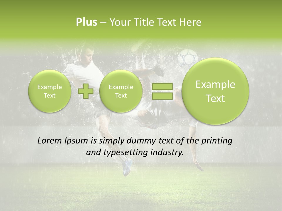 White Blue Competition PowerPoint Template