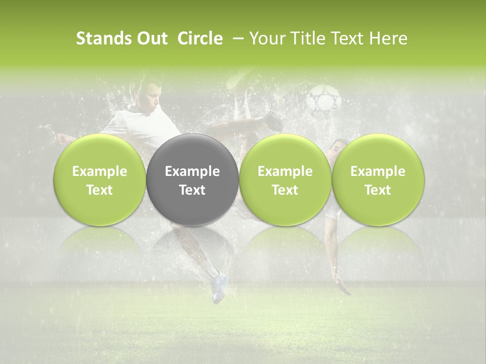 White Blue Competition PowerPoint Template