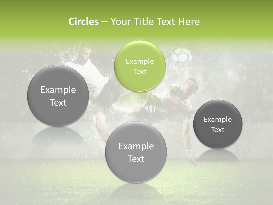 White Blue Competition PowerPoint Template