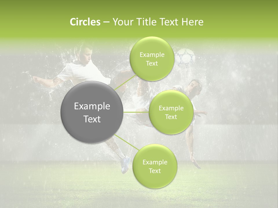 White Blue Competition PowerPoint Template