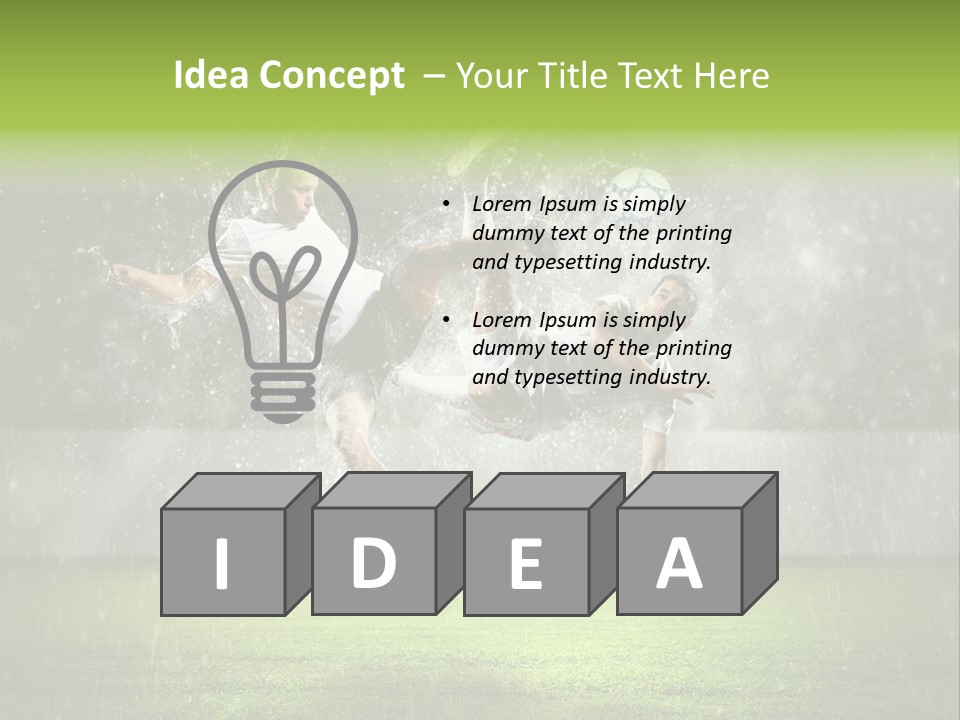 White Blue Competition PowerPoint Template