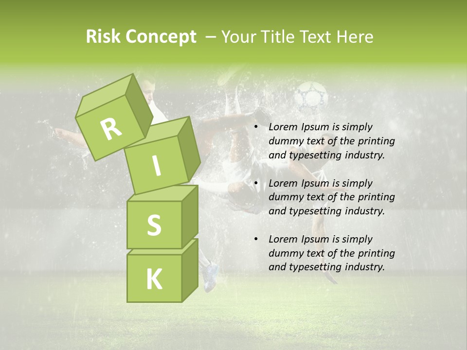 White Blue Competition PowerPoint Template