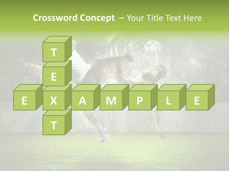 White Blue Competition PowerPoint Template