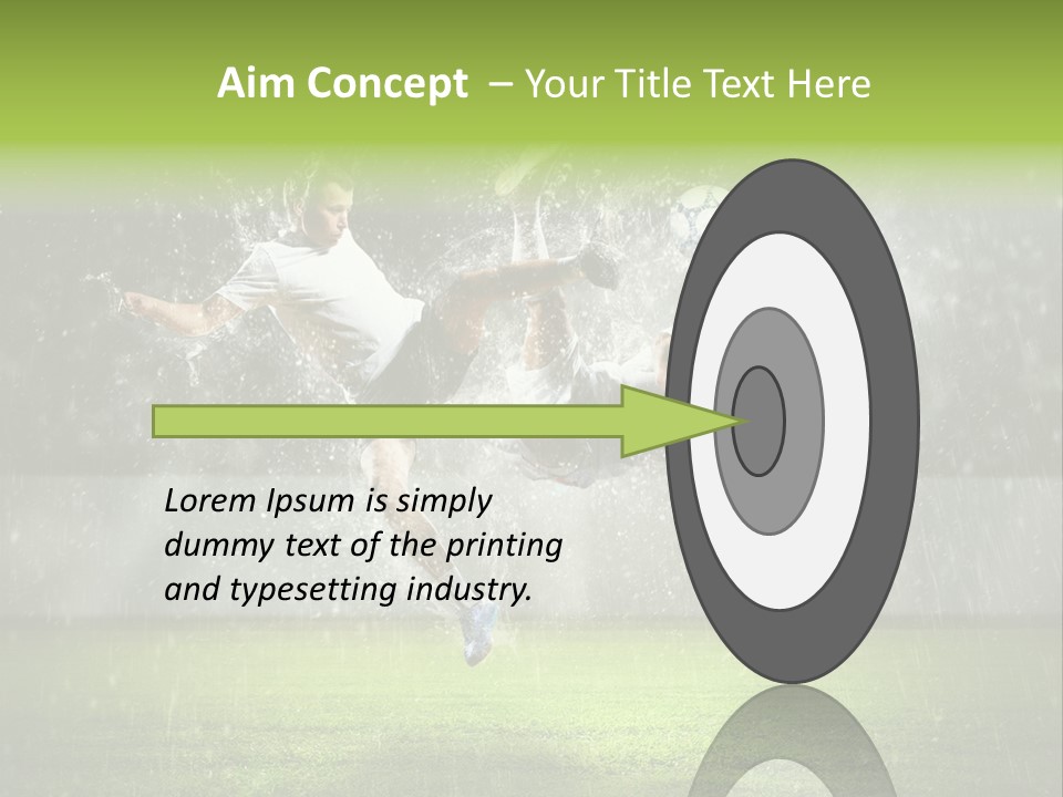 White Blue Competition PowerPoint Template