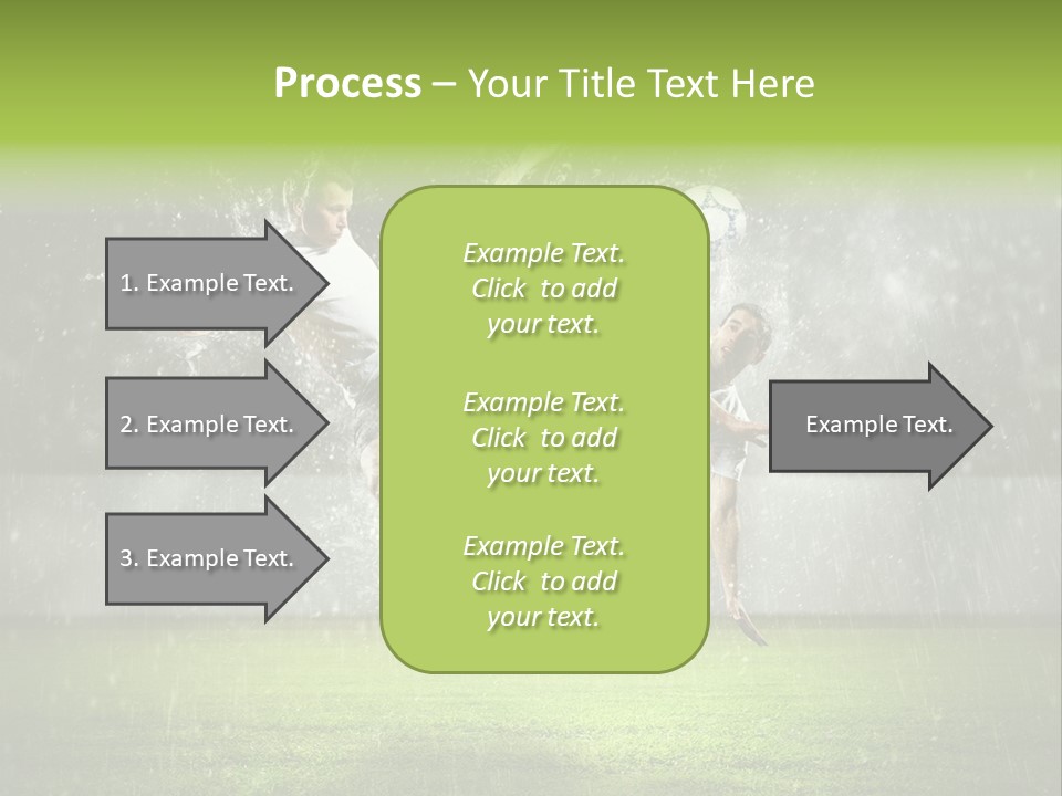 White Blue Competition PowerPoint Template