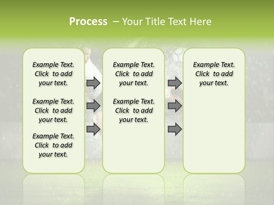 White Blue Competition PowerPoint Template