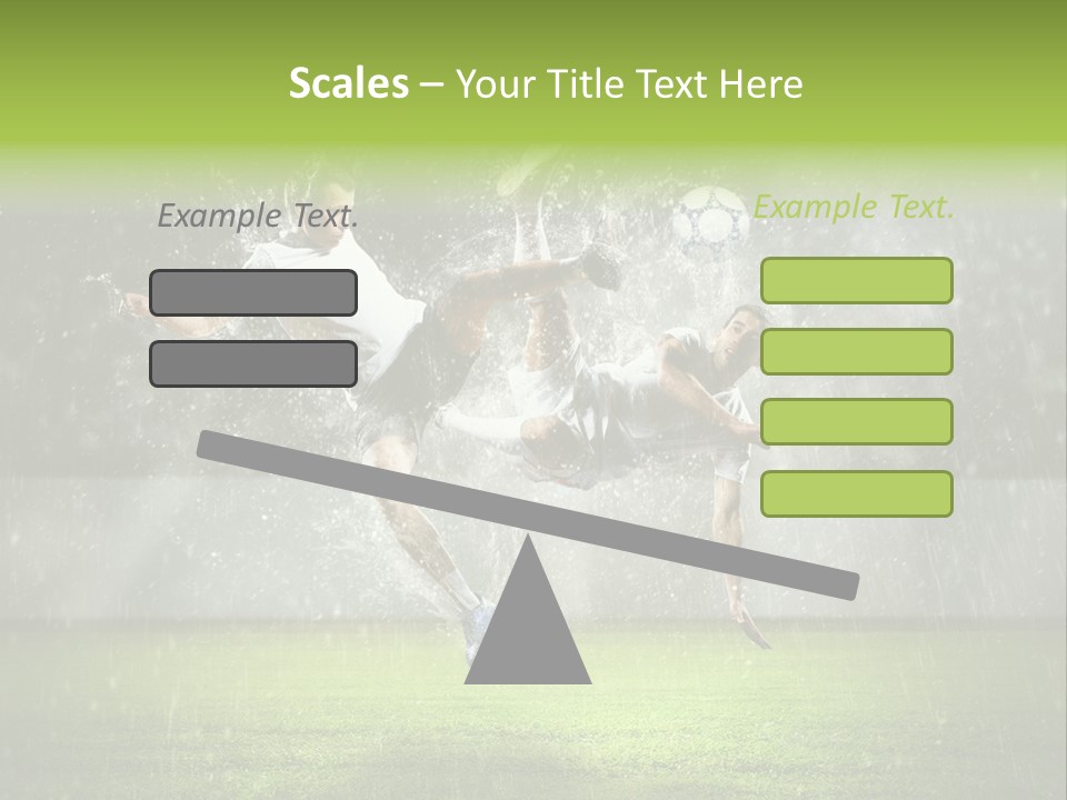 White Blue Competition PowerPoint Template