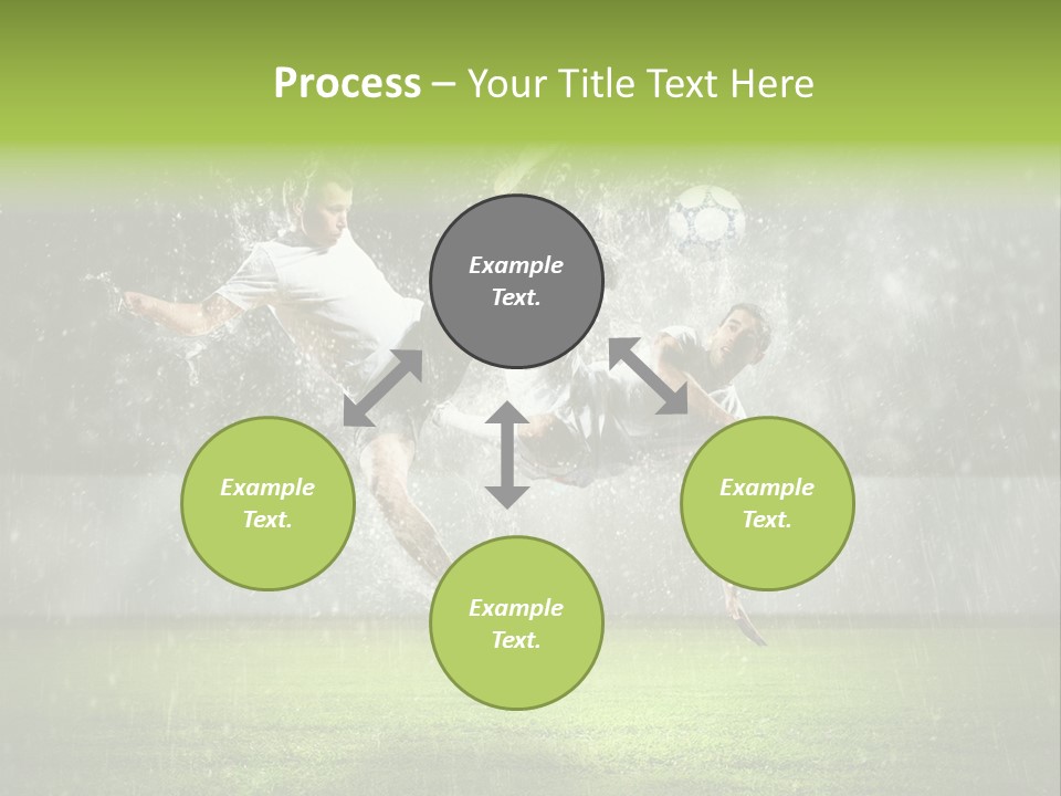 White Blue Competition PowerPoint Template