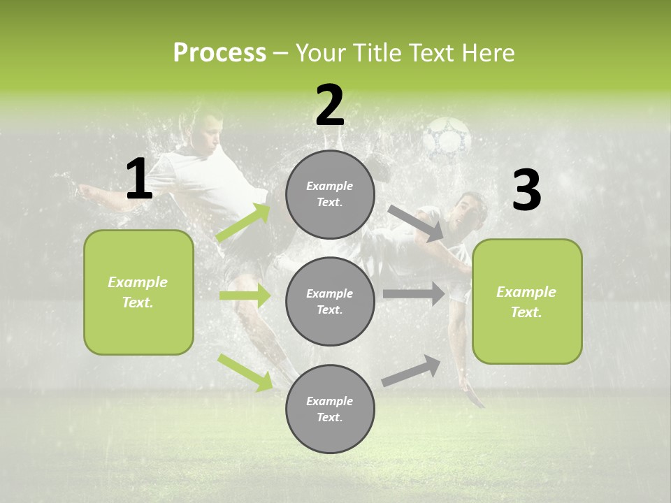 White Blue Competition PowerPoint Template