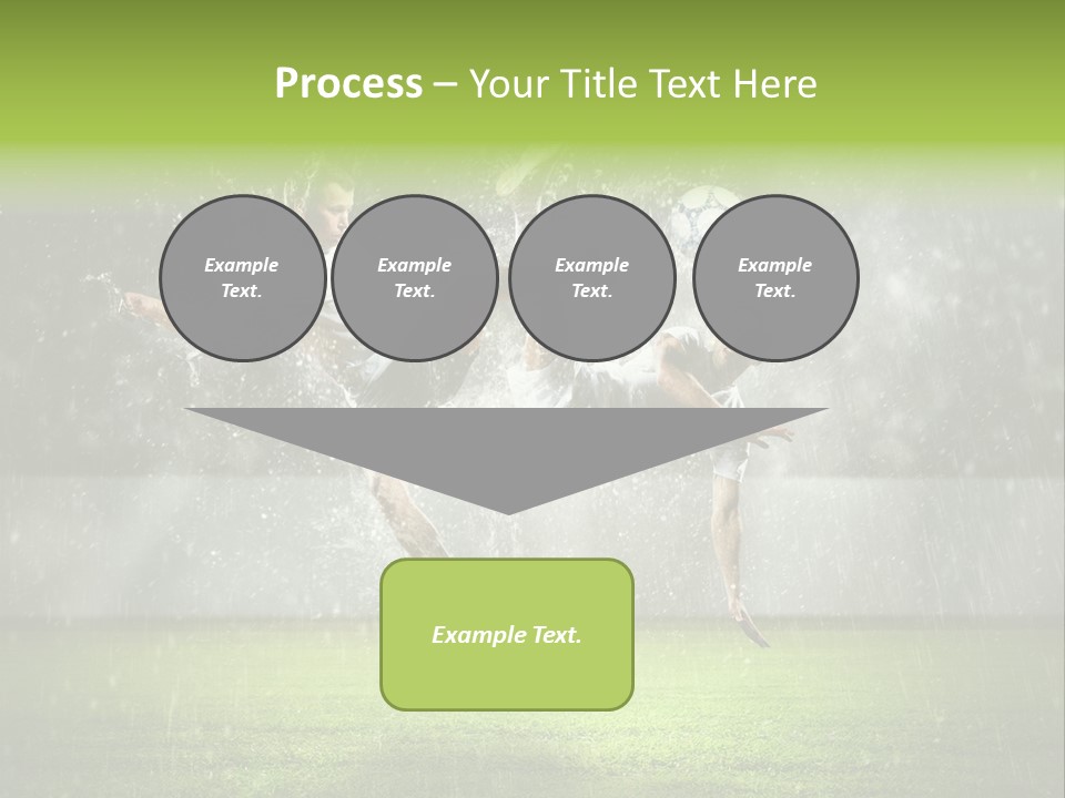 White Blue Competition PowerPoint Template