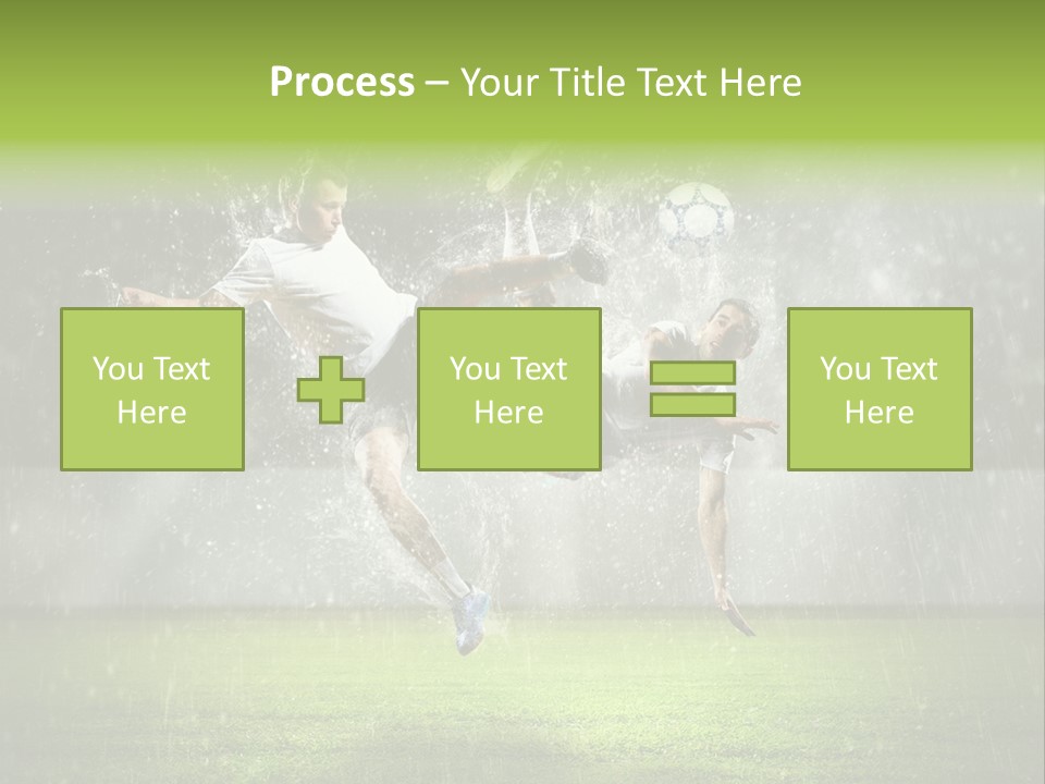 White Blue Competition PowerPoint Template