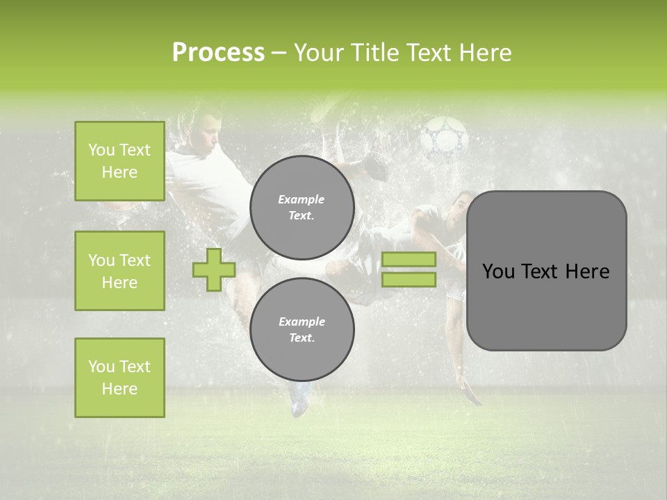 White Blue Competition PowerPoint Template