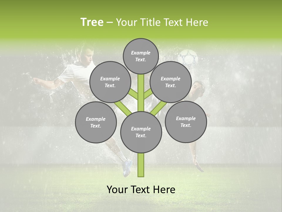 White Blue Competition PowerPoint Template