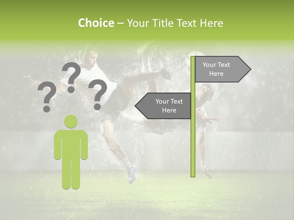 White Blue Competition PowerPoint Template