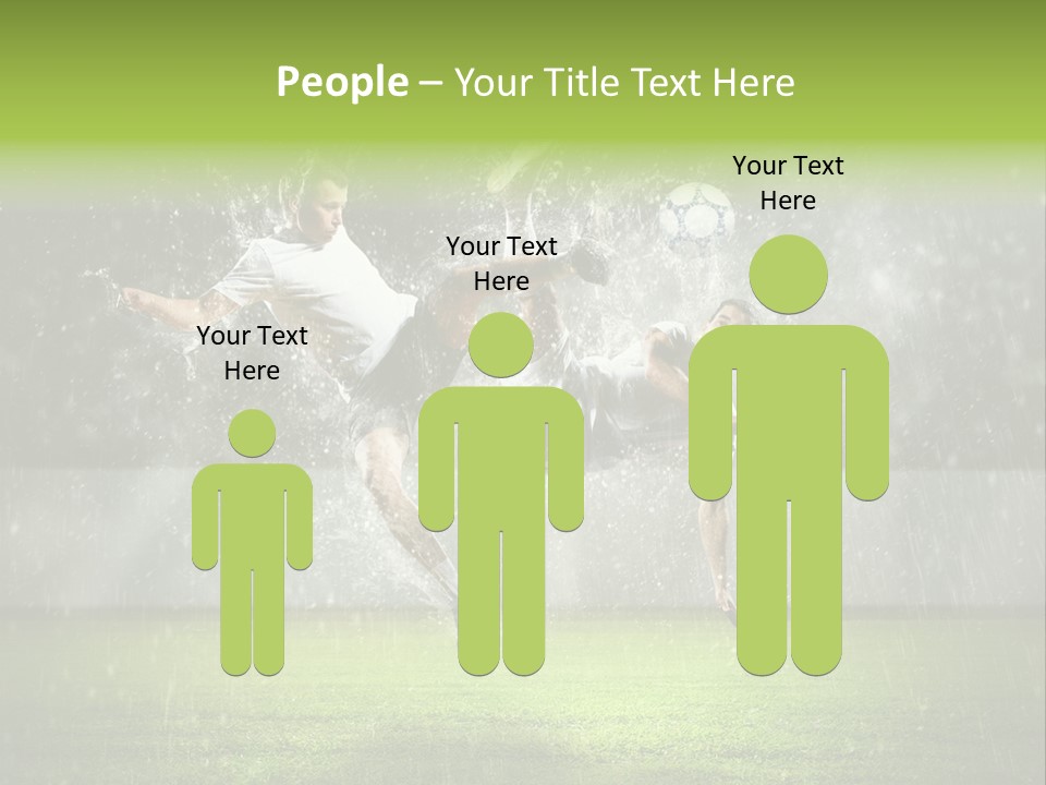 White Blue Competition PowerPoint Template