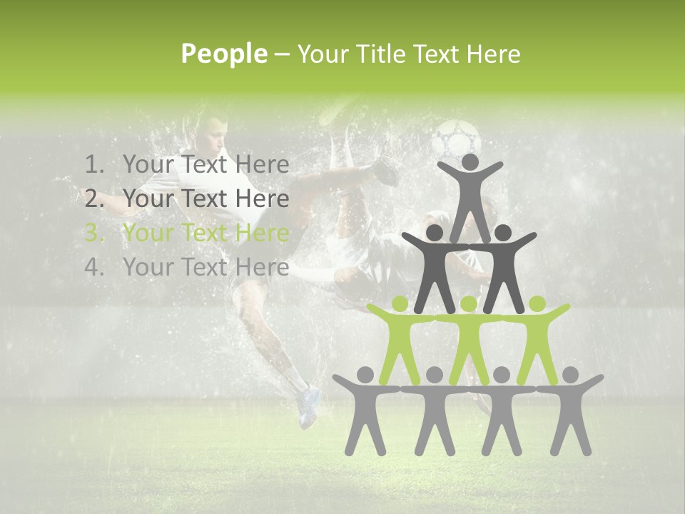 White Blue Competition PowerPoint Template