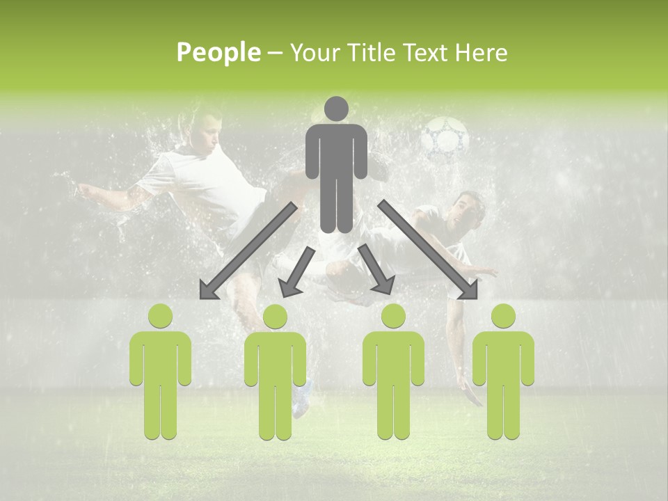 White Blue Competition PowerPoint Template