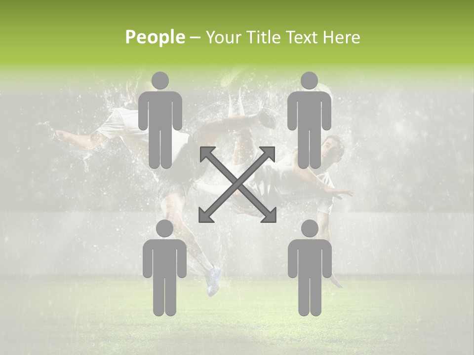 White Blue Competition PowerPoint Template