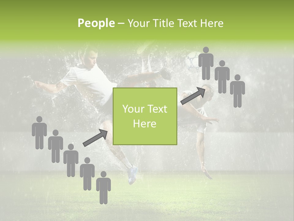 White Blue Competition PowerPoint Template