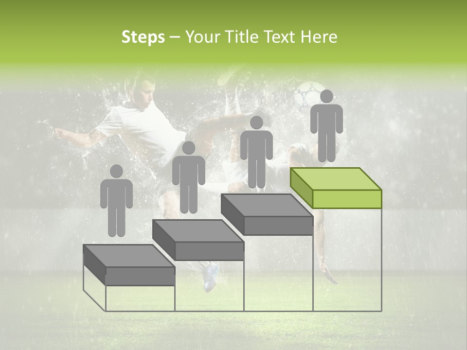 White Blue Competition PowerPoint Template