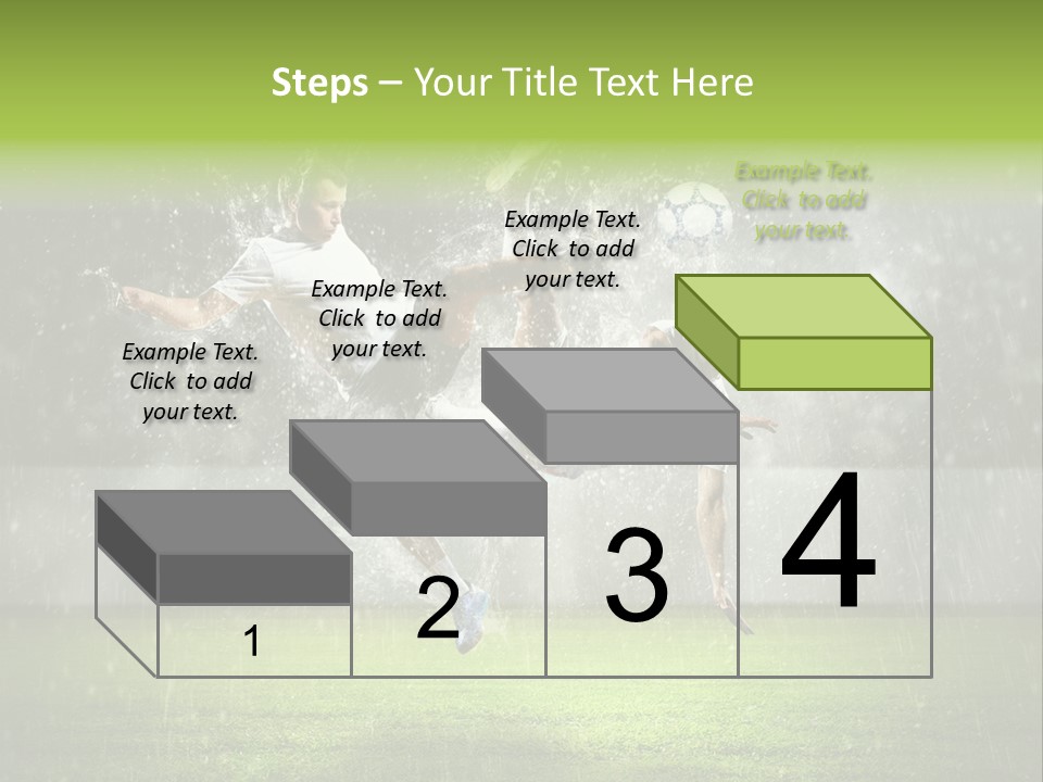 White Blue Competition PowerPoint Template