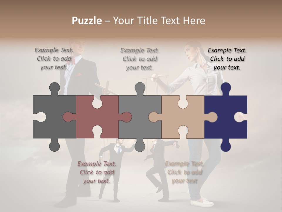 Doll Caucasian Shirt PowerPoint Template