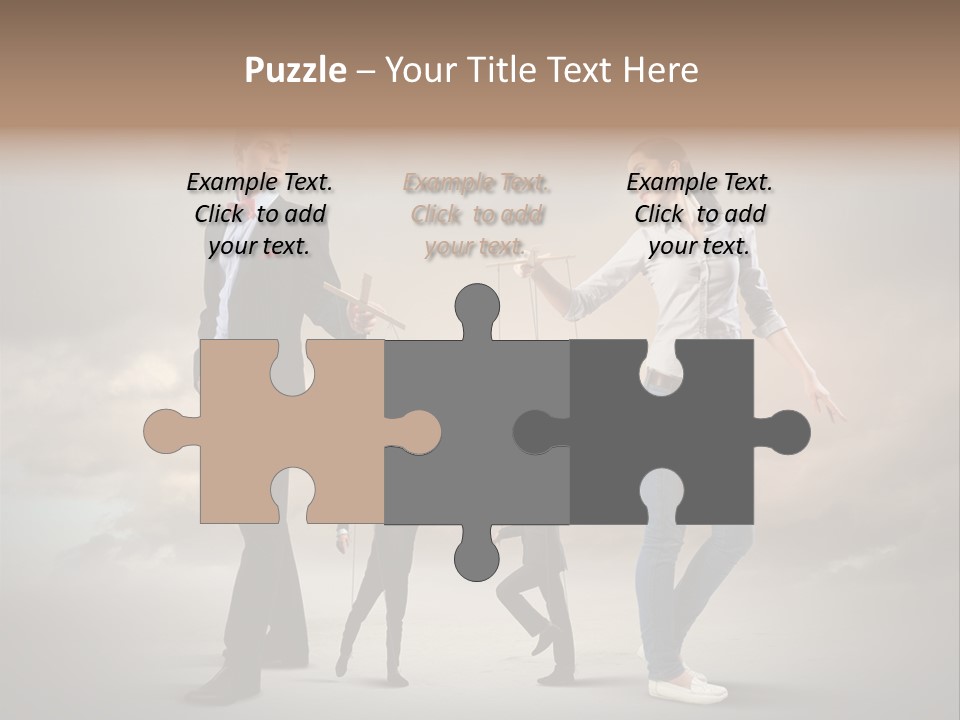 Doll Caucasian Shirt PowerPoint Template