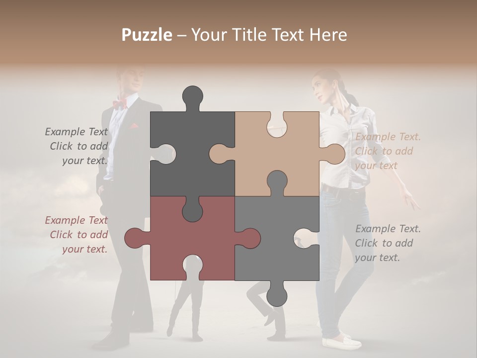 Doll Caucasian Shirt PowerPoint Template