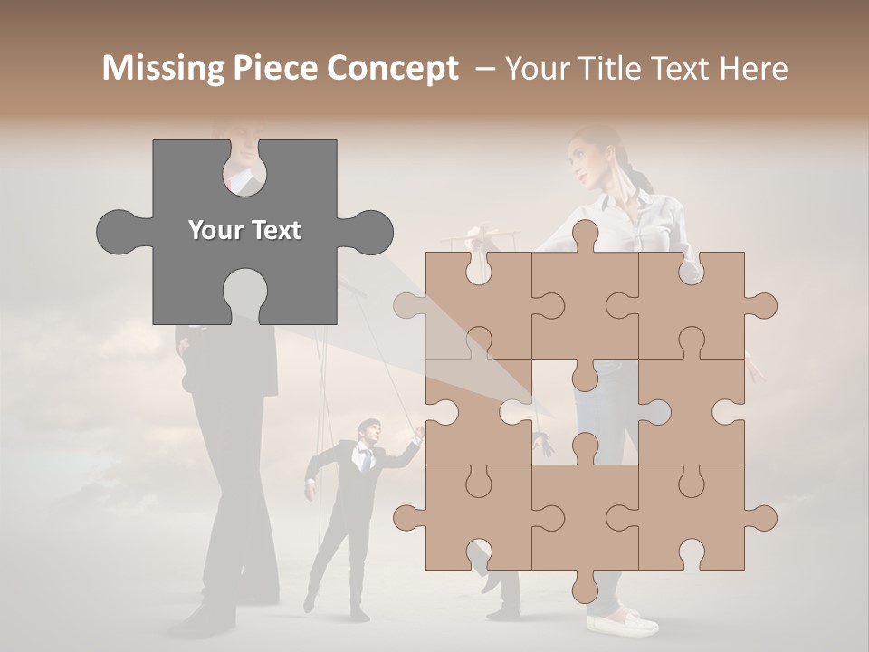 Doll Caucasian Shirt PowerPoint Template