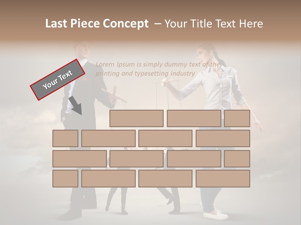 Doll Caucasian Shirt PowerPoint Template