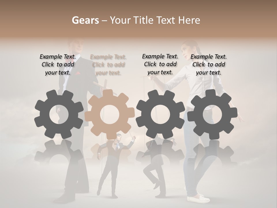 Doll Caucasian Shirt PowerPoint Template