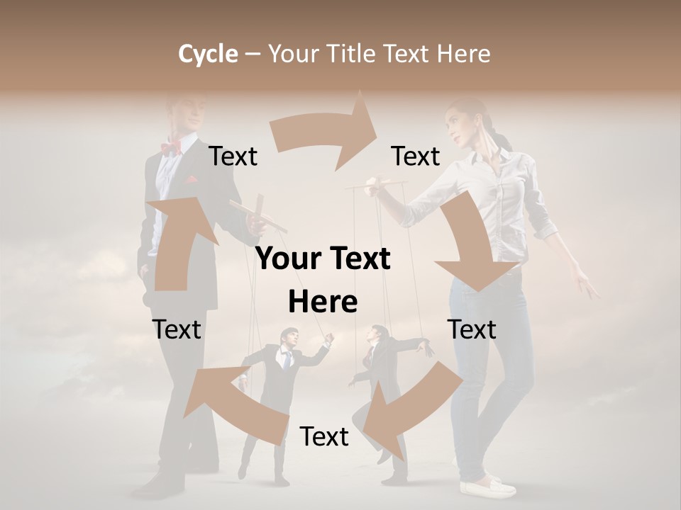 Doll Caucasian Shirt PowerPoint Template